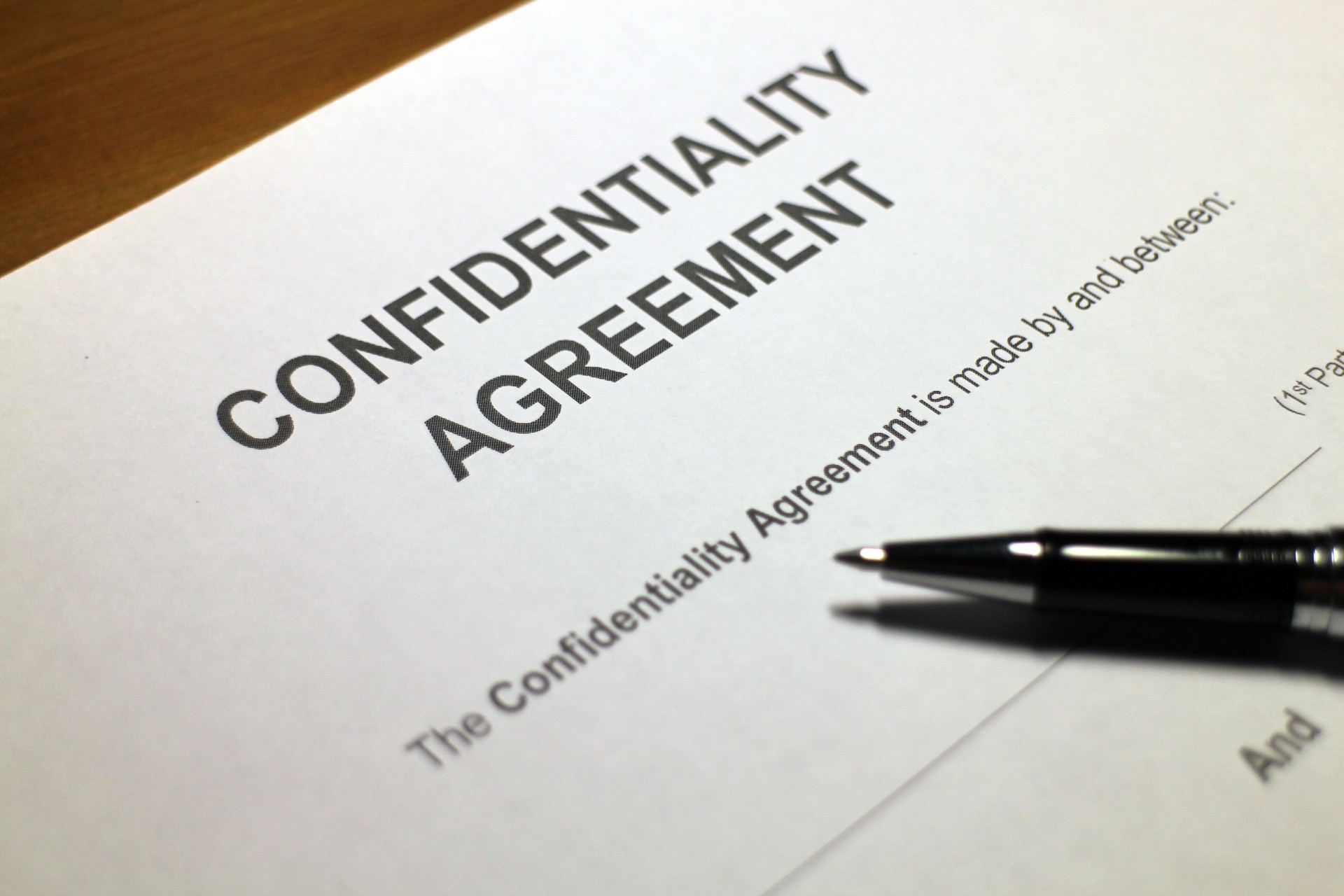 Confidentiality Agreement Document